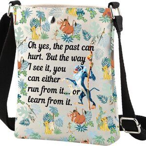 Lion Crossbody Bag Cartoon Animal Gift for Lions Lovers Unisex Travel Purse